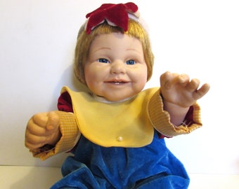 Large Original Vintage Doll  With Pretty Romper And Head Band To Match. /MEMsArtShop.