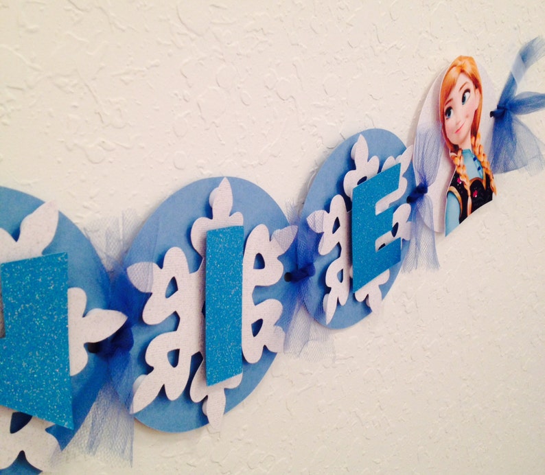 Frozen banner frozen name banner Etsy