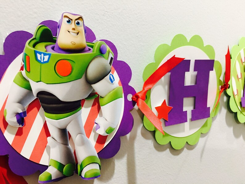 Toy Sory Banner Buzz Birthday Banner Buzz Banner Etsy
