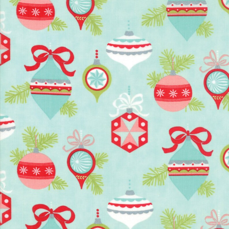 VINTAGE HOLIDAY Bonnie /& Camille Vintage Christmas Winter Berries Pink 1 Yard Moda Fabric