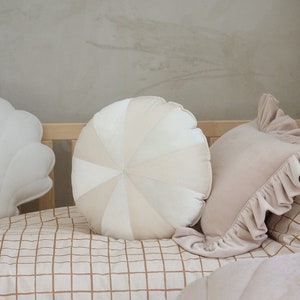 Patchwork Pillow “White Candy”, Home Decor Cushion, Soft Pillow, Chair, Sofa, Bed, Children&#39;s room, Decorative pillow, Modern pillow