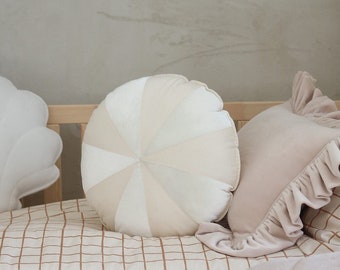 Patchwork Pillow “White Candy”, Home Decor Cushion, Soft Pillow, Chair, Sofa, Bed, Children's room, Decorative pillow, Modern pillow