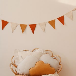 Garland “Ochre”, Nursery decoration, Garland for boy, Garland for girl, Kids Room decoration, Decorative garland, Kids bed decoration