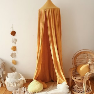 Canopy “Ochre”,bed canopy, crib canopy, kids room, nursery, canopy for kids, canopy for baby, canopy for the cradle, baby room, gift for kid
