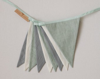 Garland “MintLove”, Garland for boy, Garland for girl, Baby's Room Decoration, Gift for Kids, Decorative garland, Kids bed decoration