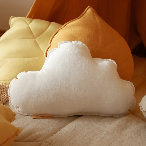 Linen Cloud Pillow “Sand”, Cushion for Girl, Cushion for Boy,  Pillow for Baby, Kids Gift, Kids room,Children's room, Nursery