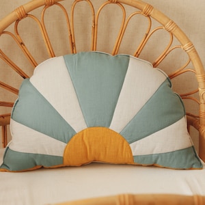 Sun Pillow “Sunset in Twin Peaks”, Decorative cushion ,Linen cushion,Sofa cushion,Cushion for children&#39;s room, for living room, for bedroom