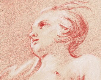 Nude Study, 18th Century French Rococo, Age of Enlightenment