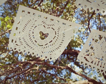 Ręcznie robiony baner Amor Papel Picado, meksykańskie dekoracje ślubne