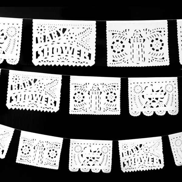 Mexican Baby Shower Decor Papel Picado Banners fiesta baby shower garland fiesta baby shower girl mexican party decor baby shower decoration