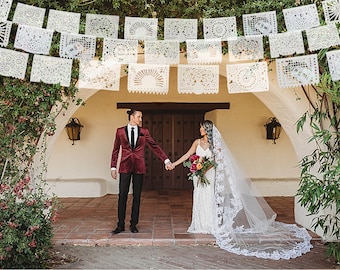 WEDDING DECORATIONS Mexican wedding Fiesta Papel Picado Wedding garlands fiesta party destination wedding decorative banner bridal shower