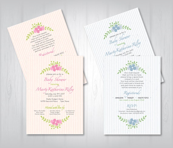 etsy baby invitations