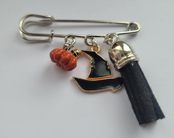 Halloween Themed Kilt Pin Brooch, scarf pin, shawl pin