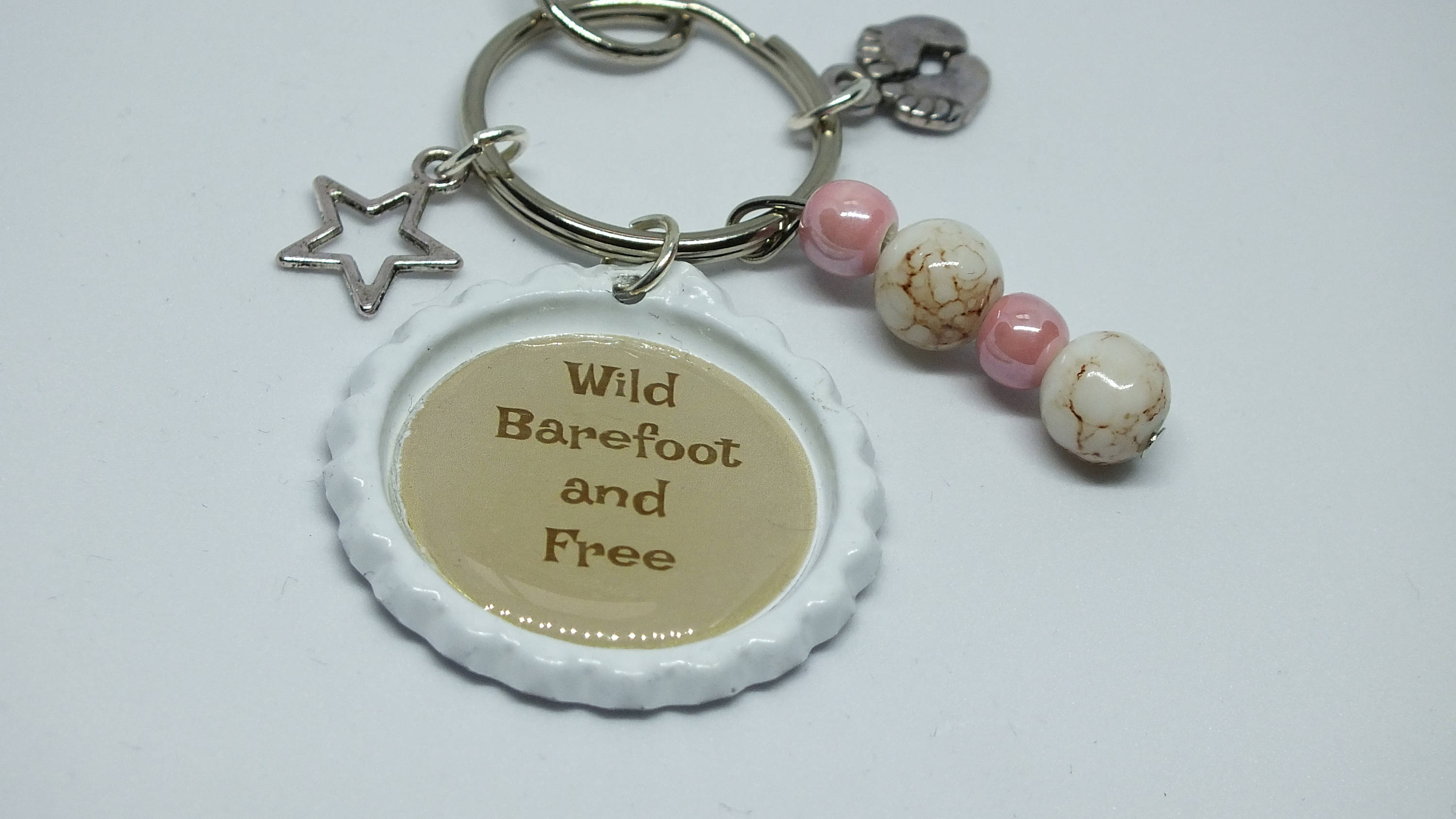 I/'m Just Saying Rainbow Quote Bag Tag Keychain Keyring