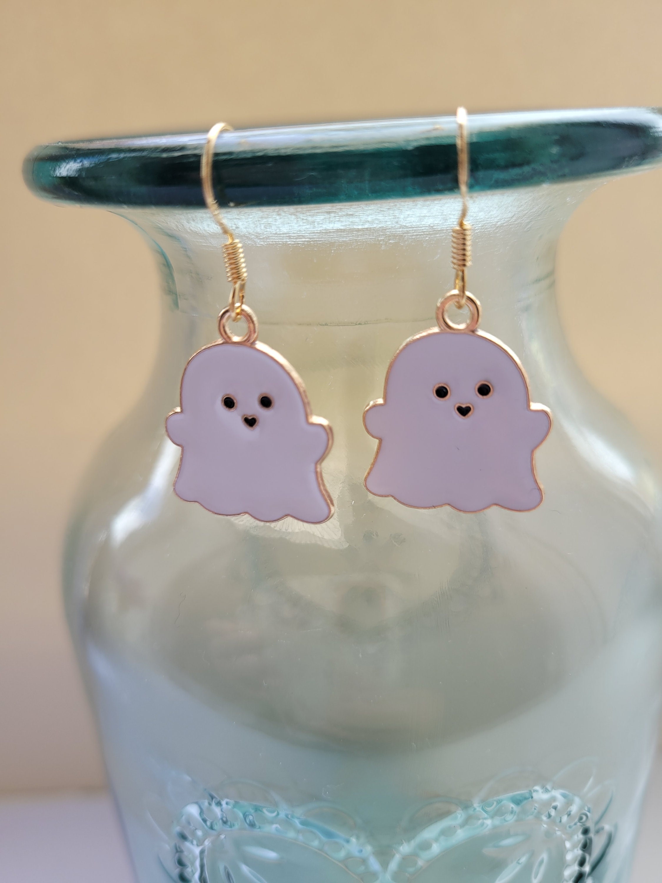 Ghost earrings, Halloween themed earrings