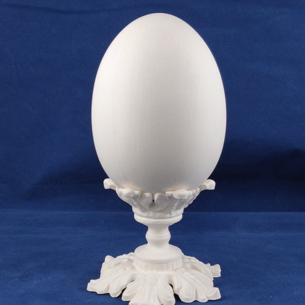 Ceramic Egg Stand, Ceramic Egg and Stand, ready to paint Egg Stand, u paint Egg Stand, Bisque Egg and Stand, Easter Egg Stand, Egg Decor