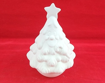 Ceramic Roly Poly Christmas Tree, Chubby Christmas Tree, Ready to paint Christmas, u paint tree, Little Round Christmas Tree, chubby tree