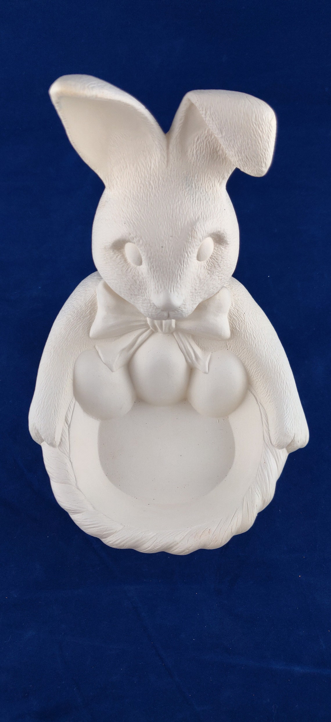 Ceramic Easter Bunny Candy Dish Easter Rabbit Candy Dish Etsy