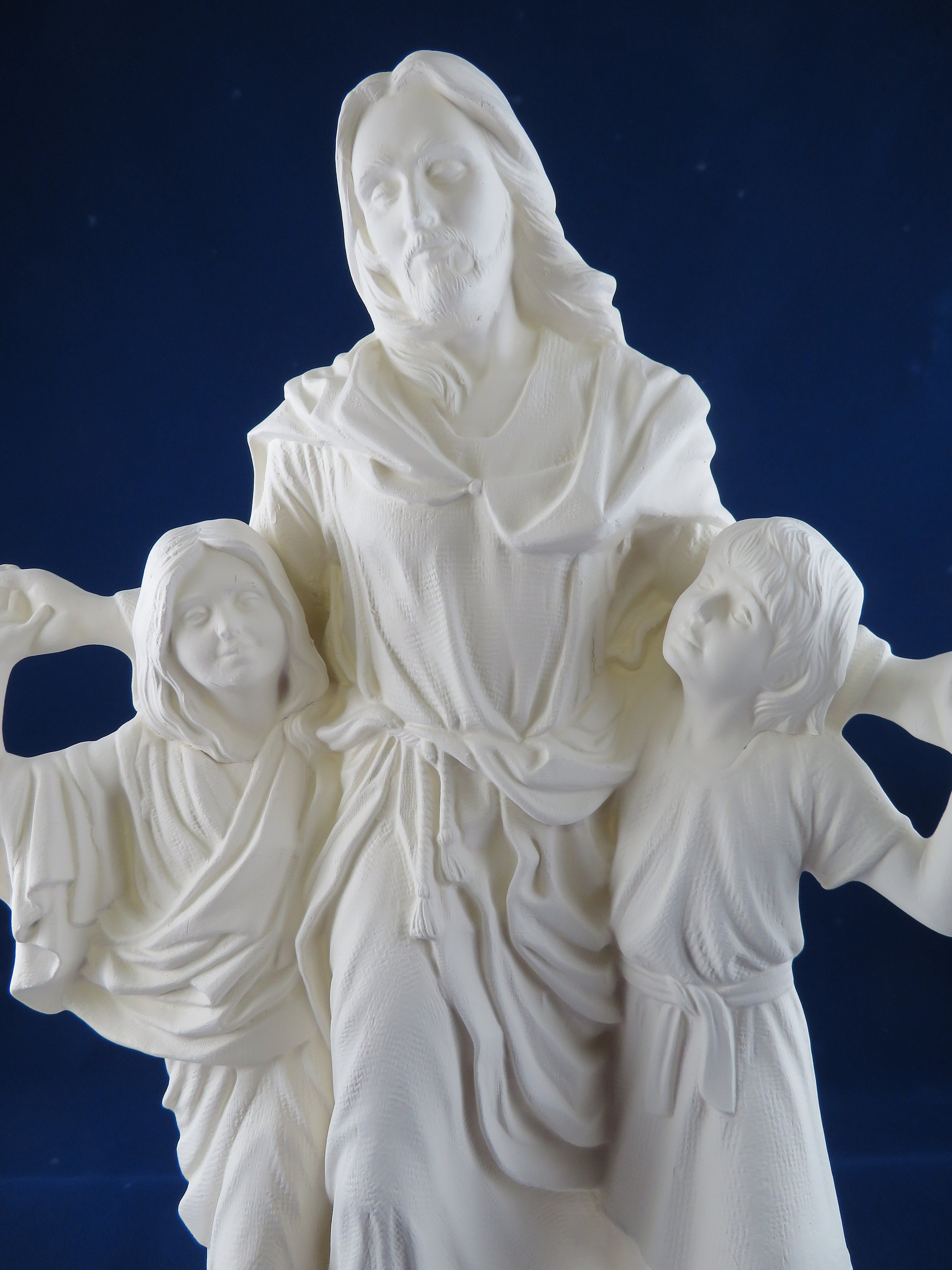 Ceramic Jesus Figurine Ceramic Jesus and Children Ceramic Etsy