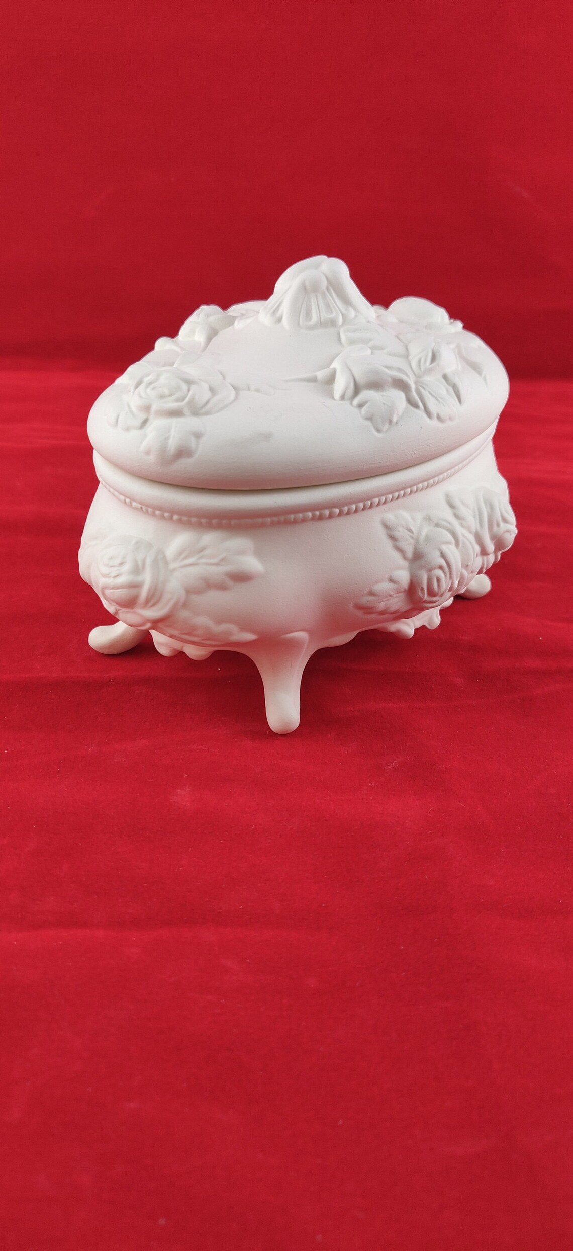 Ceramic Jewelry Box Ready to Paint Jewelry Box Ceramic Etsy