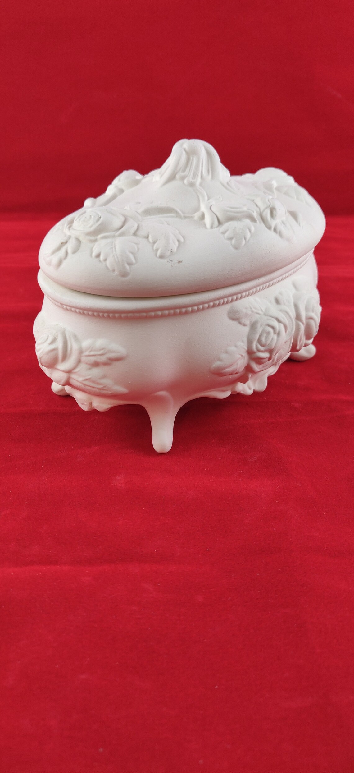 Ceramic Jewelry Box Ready to Paint Jewelry Box Ceramic Etsy