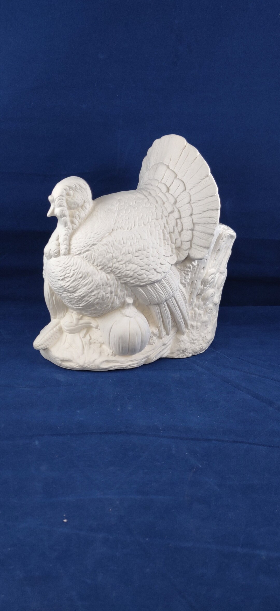 Ceramic Turkey, Ceramic Bisque Turkey, Ceramic Thanksgiving Turkey