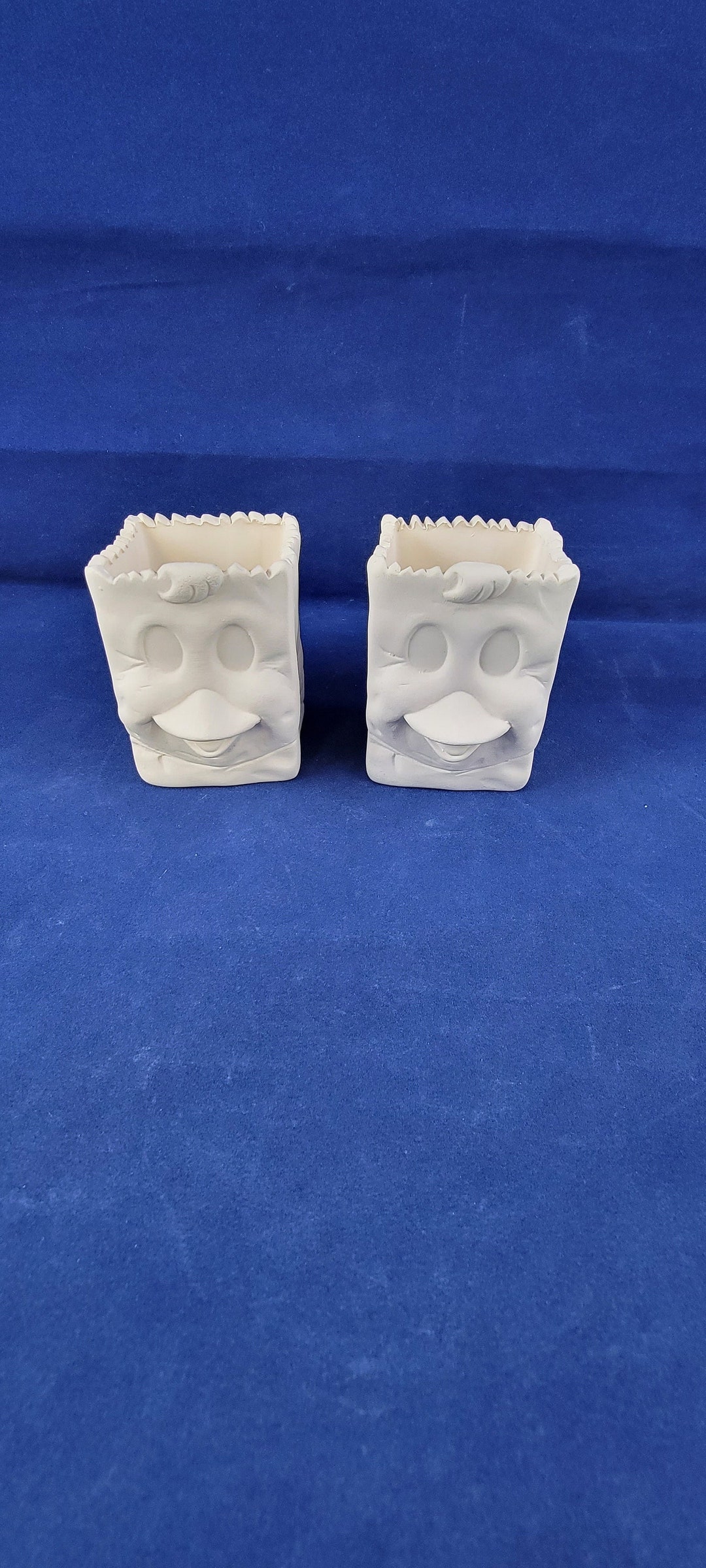 Ceramic Duck Bags, Ceramic paper Bag, Ready to Paint Ceramics, Fillable