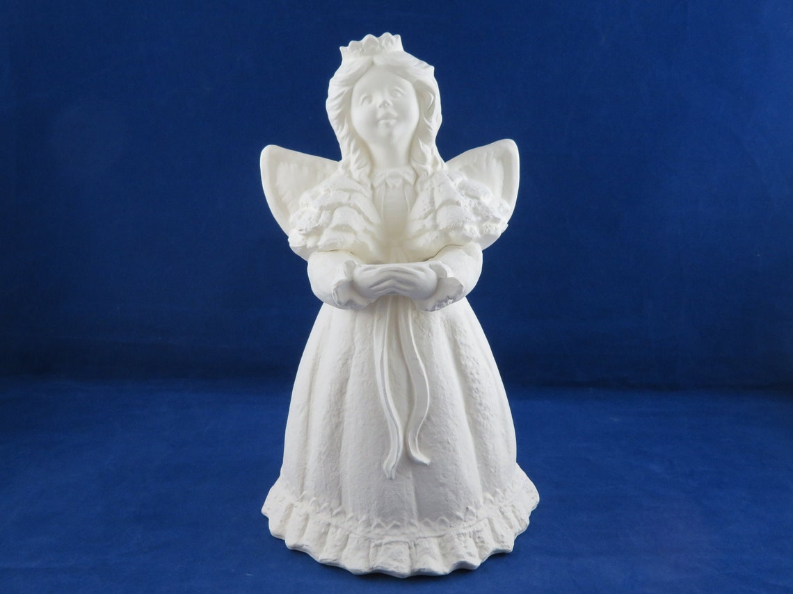 Ceramic Angel Ceramic Angel to paint Praying angel Ceramic Etsy