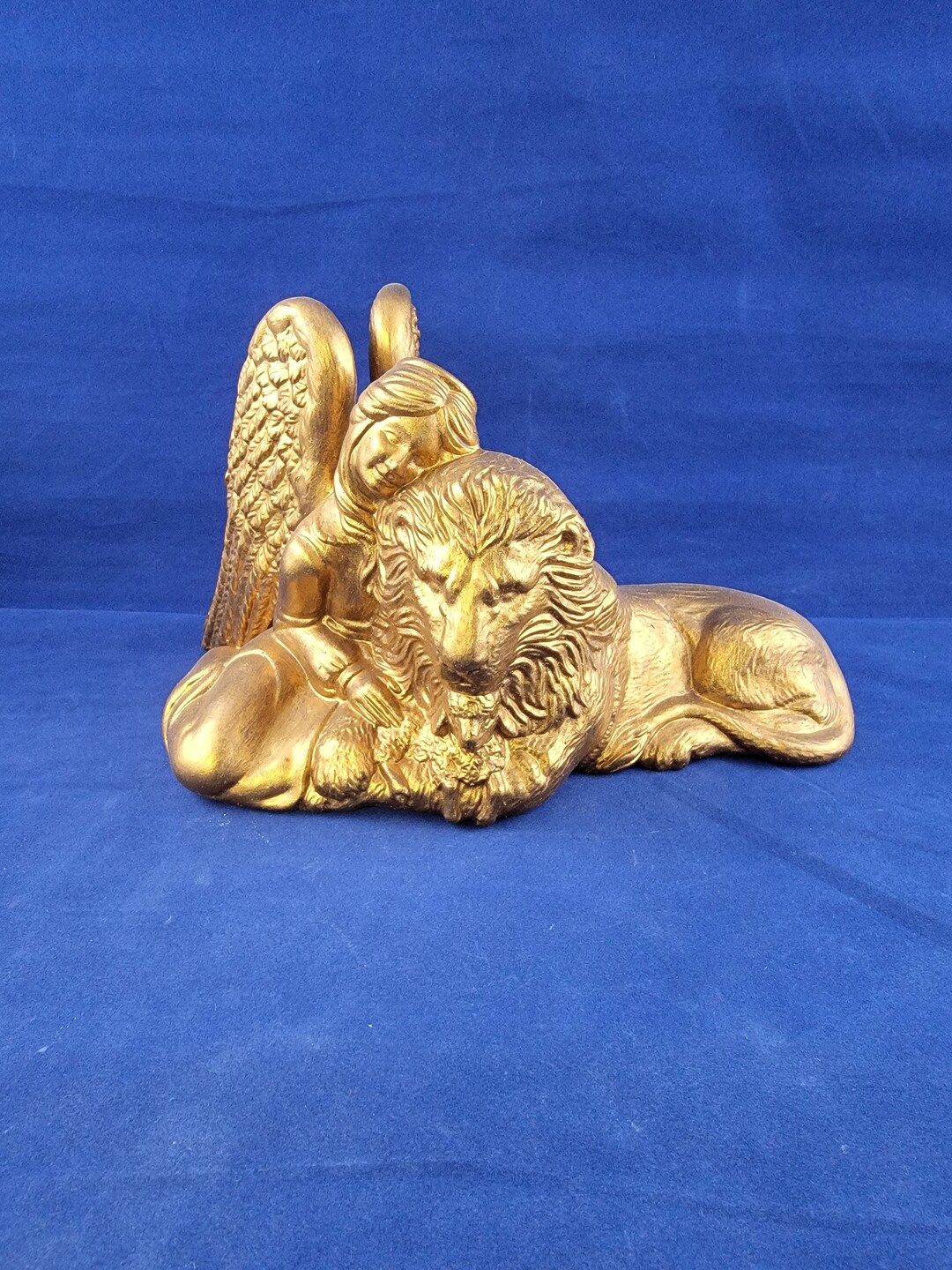 Ceramic Angel Ceramic Angel With Lion and Lamb Angel Etsy