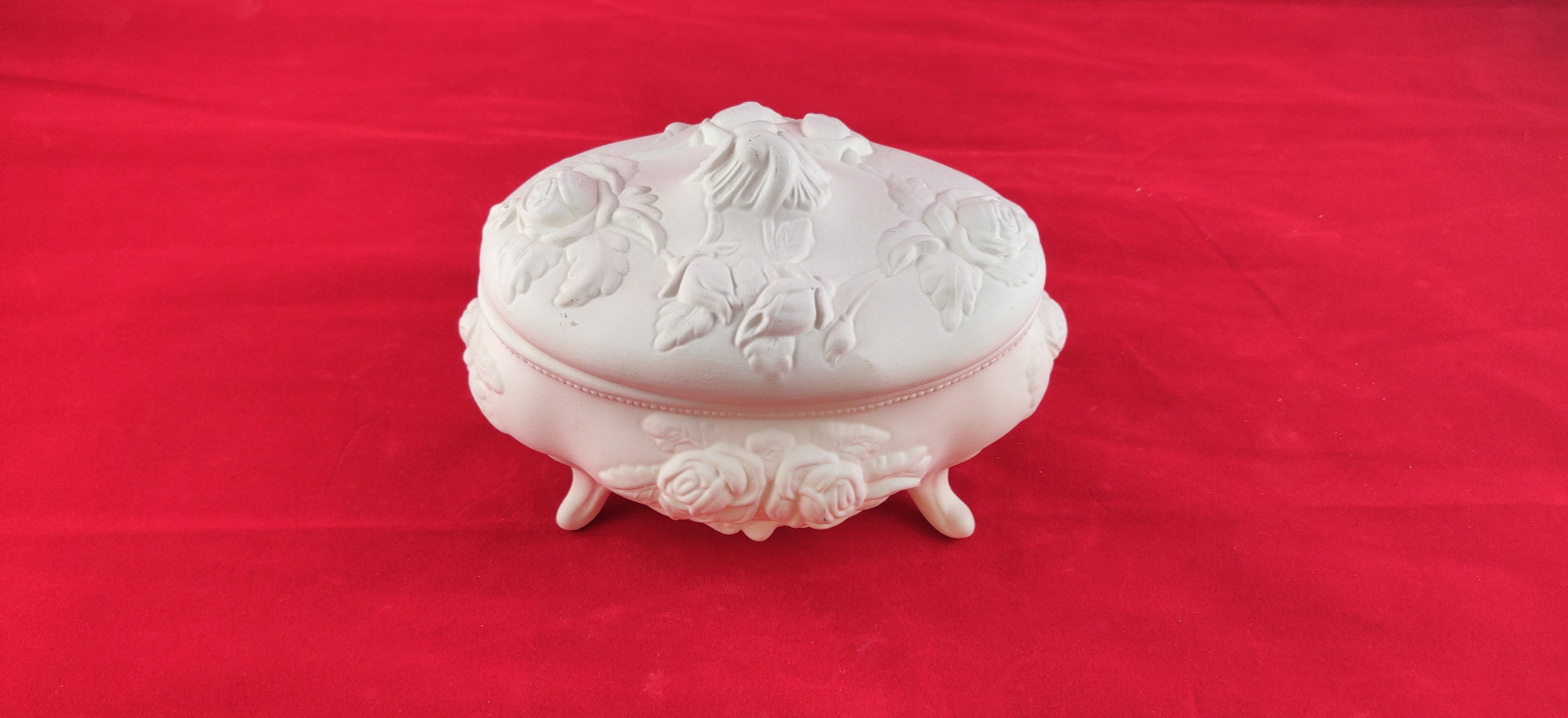 Ceramic Jewelry Box Ready to Paint Jewelry Box Ceramic Etsy