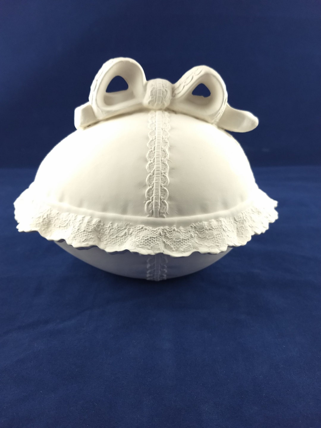 Ceramic Egg Dish, Easter Egg Candy Dish, Ceramic Bisque, Ready to Be