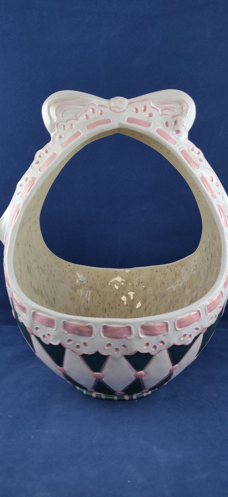 Ceramic Easter Basket Handmade Easter Egg Basket Ceramic | Etsy