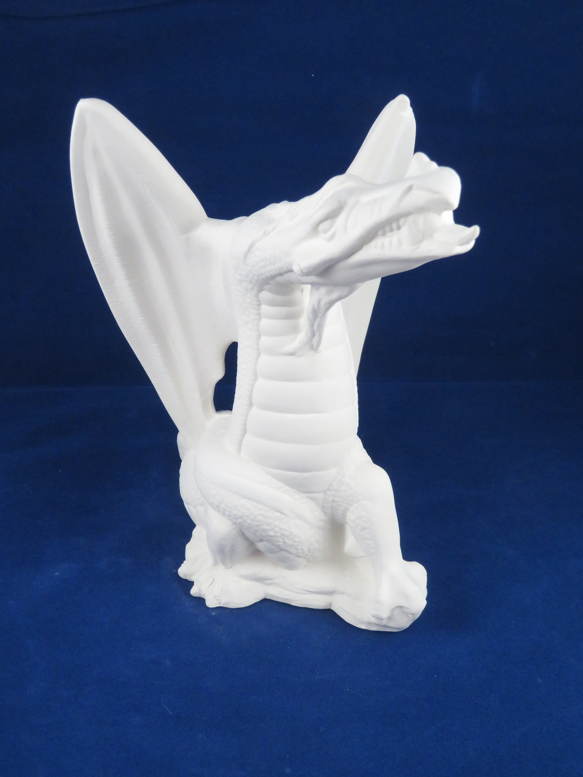 Ceramic Dragon Ceramic Bisque Dragon Figurine Ceramic Dragon Etsy
