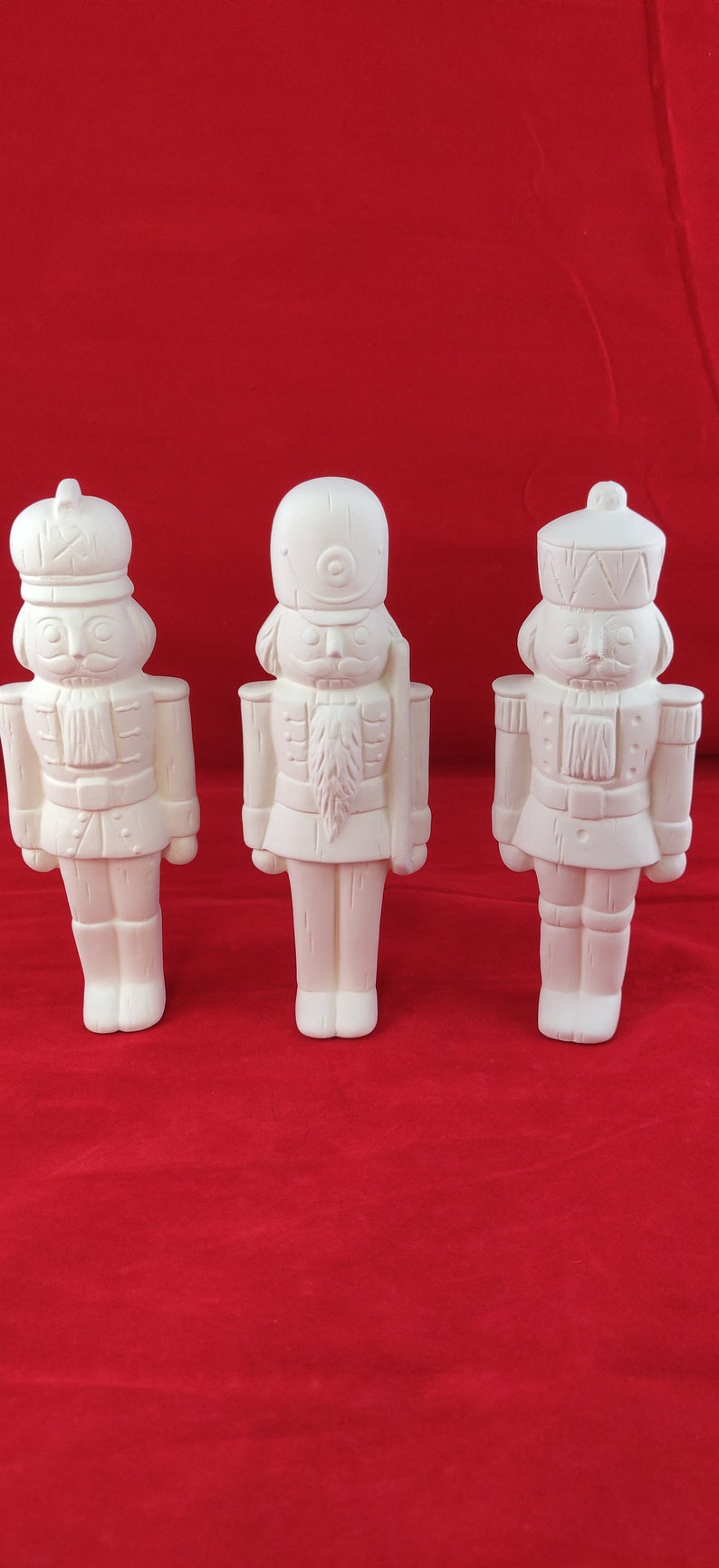 Ceramic Nutcracker Ceramic Bisque Nutcracker Ready to Paint Etsy