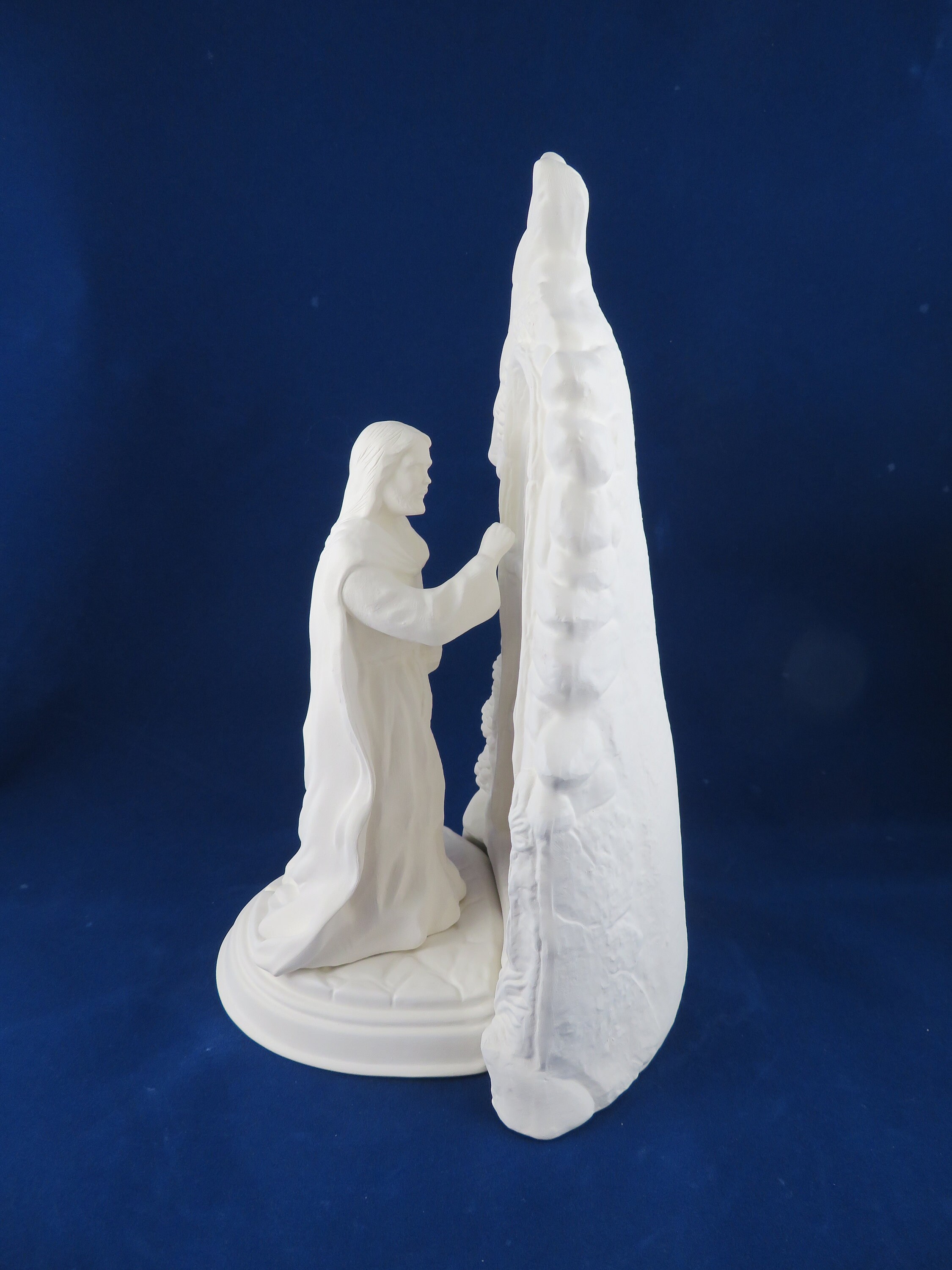 Ceramic Jesus Figurine Ceramic Jesus knocking at Door Ready Etsy