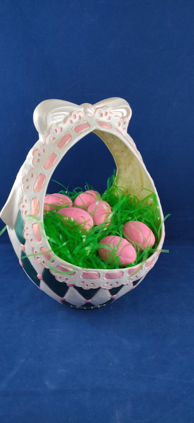 Ceramic Easter Basket Handmade Easter Egg Basket Ceramic | Etsy