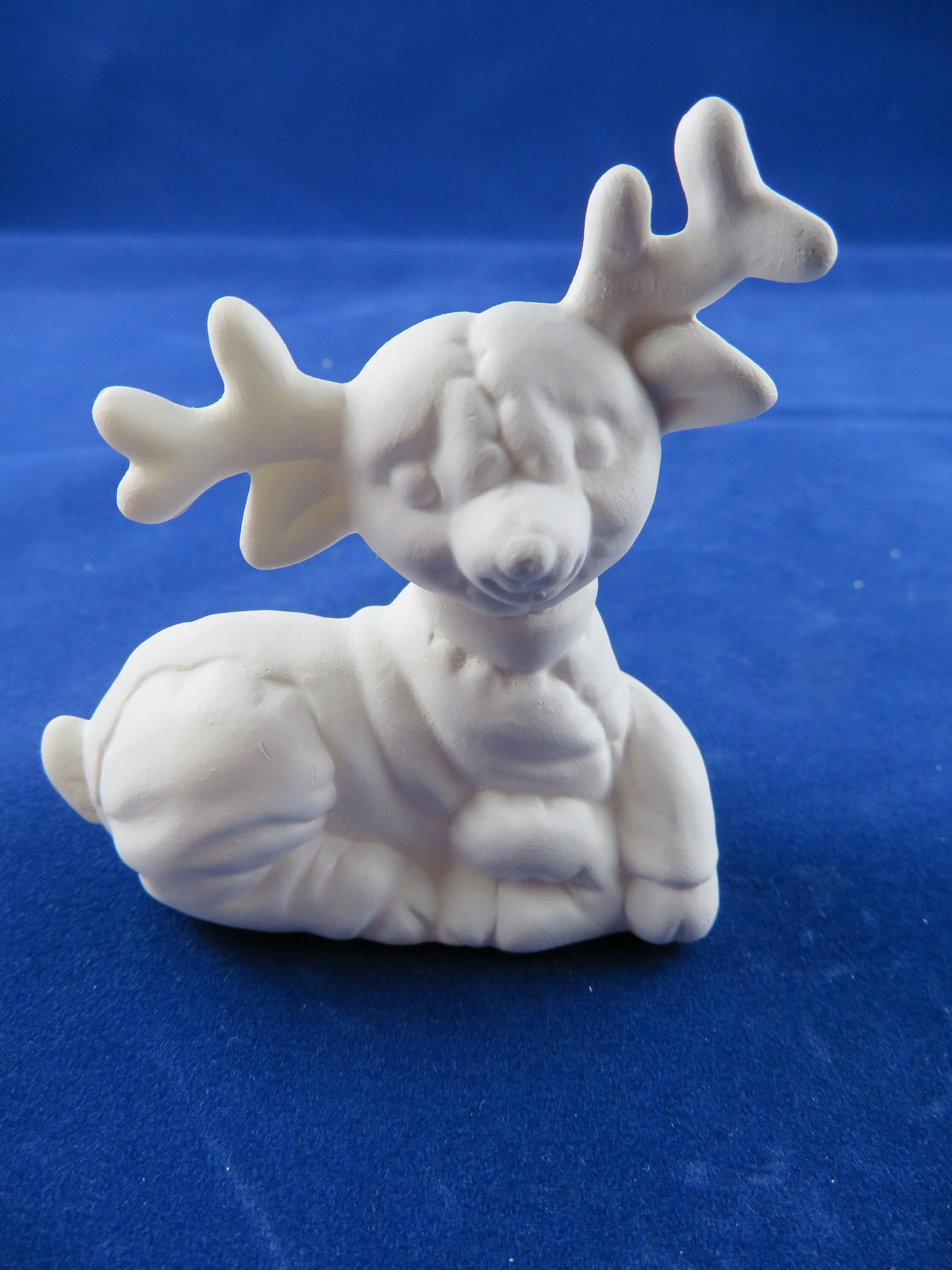 Ceramic Reindeer Figurine ceramic reindeer statue ceramic Etsy