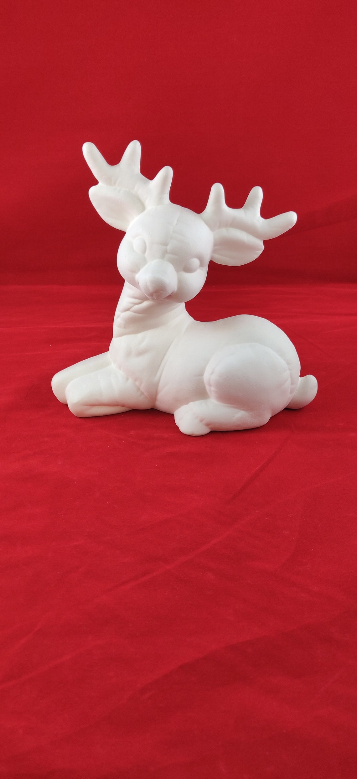 Ceramic Reindeer Ceramic Softy Reindeer Ready to paint Etsy