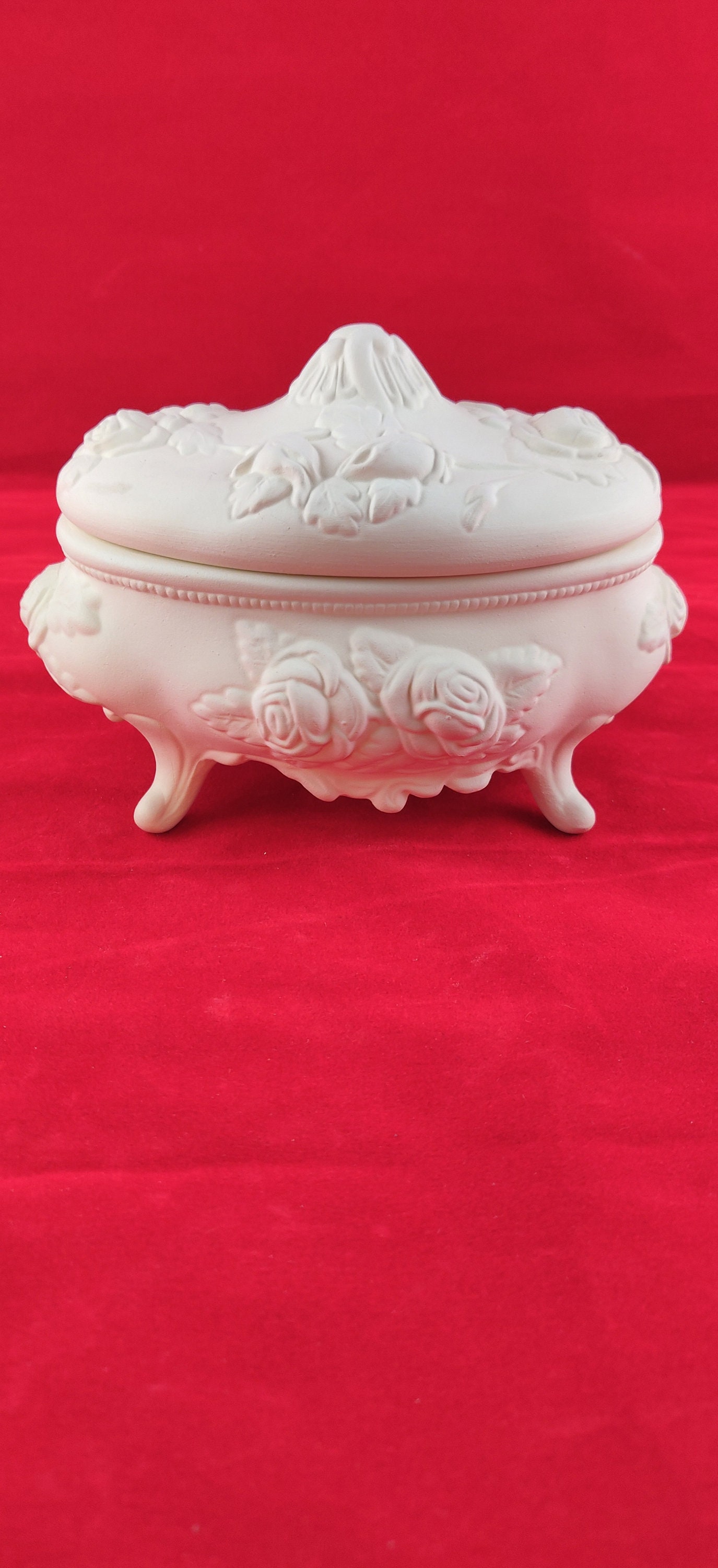 Ceramic Jewelry Box Ready to Paint Jewelry Box Ceramic Etsy