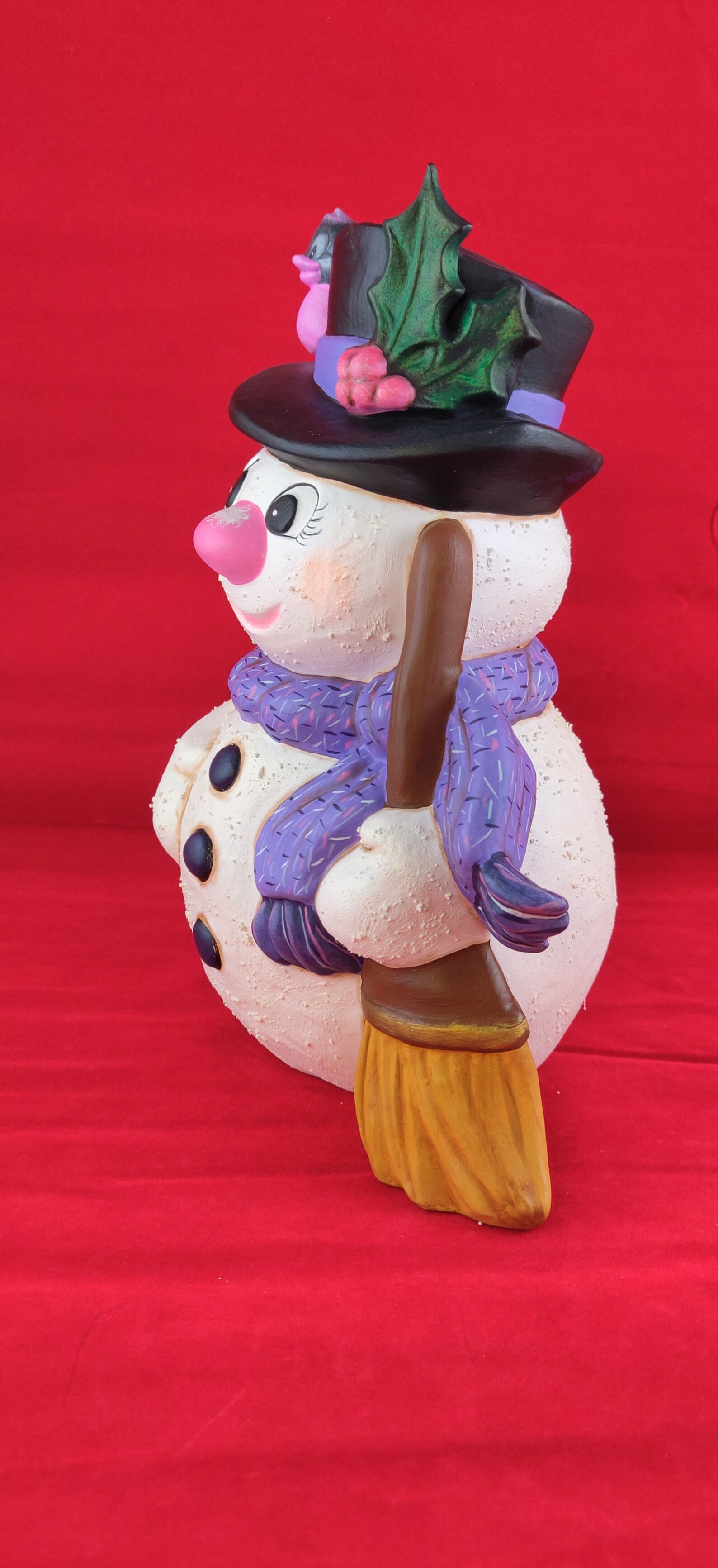 Ceramic Snowman Ceramic Frosty the Snowman Snowman Figurine Etsy