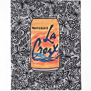 la croix soda can art, la croix print, trippy art print, pop art print, la croix collection, la croix gift, christmas present