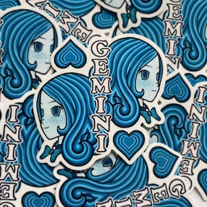 Gemini Astrology Sticker, Zodiac sign sticker