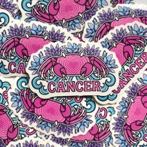 Cancer Astrology Sticker, Zodiac sign sticker
