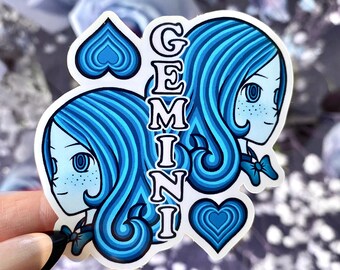 Gemini Astrology Sticker, Zodiac sign sticker