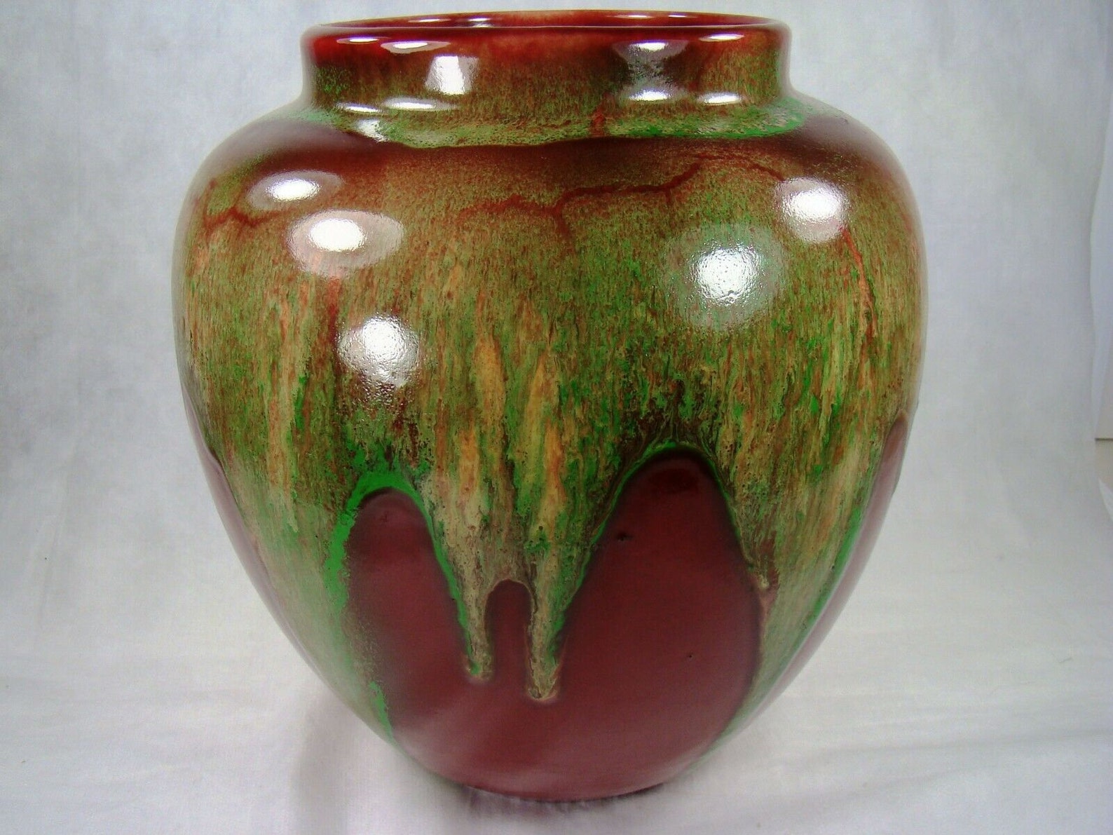 WELLER Pottery Rare H.T.F. TURKIS LARGE 10 Vase Etsy