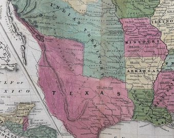 1839 Smiths Atlas MAPS WORLD+US Indep. Republic Texas, Oregon,Indian Territories
