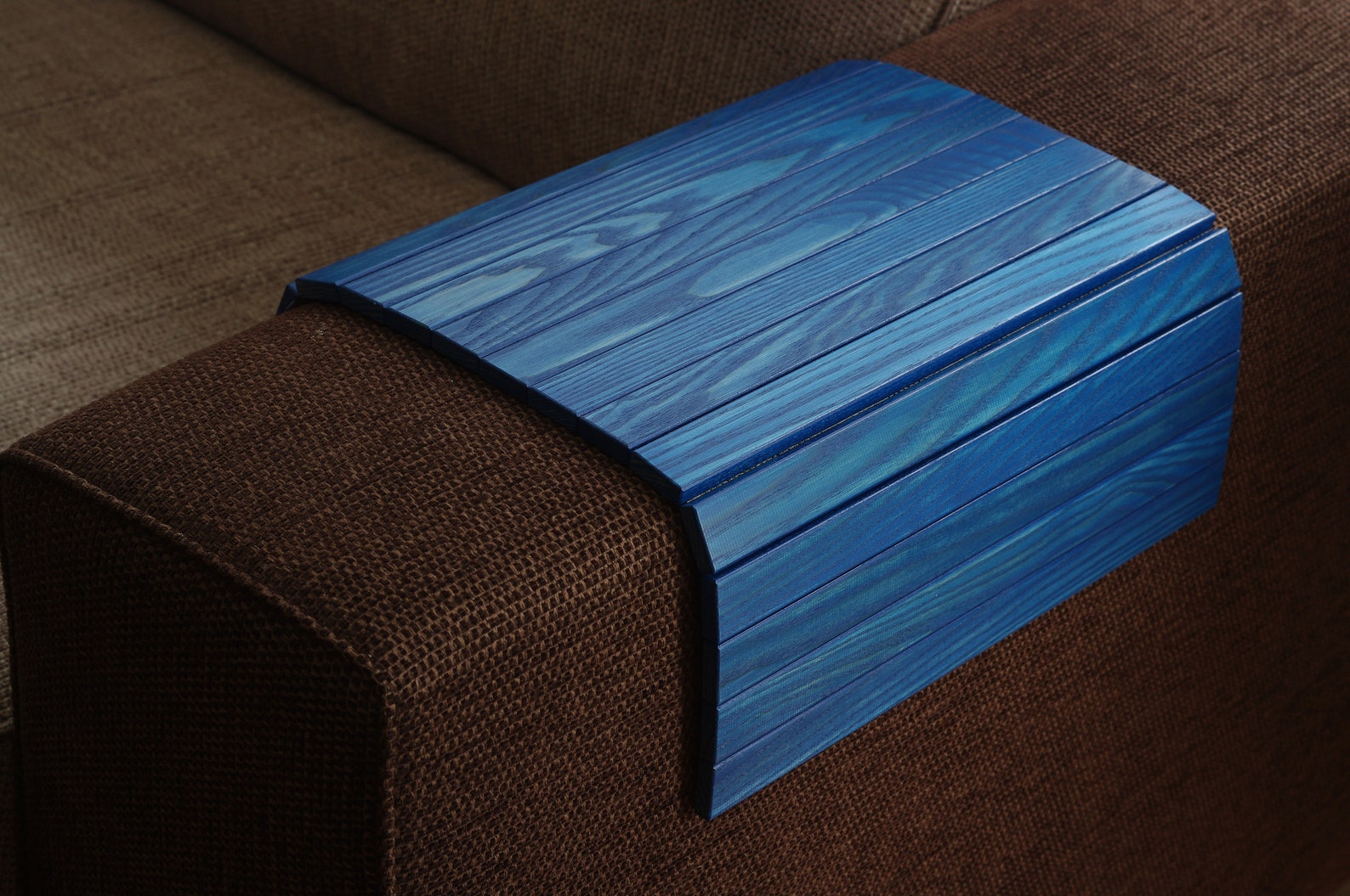 Sofa Tray ROYAL BLUE / Tray Table / Sofa Arm Table / Ottoman Tray