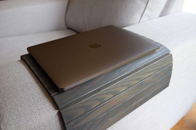 Sofa Tray Table GREY / Armrest Tray / Sofa Arm Tray / Unique Etsy