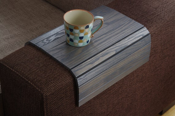 Funktionelles Sofatablett aus Holz | Sofa-Arm-Tisch | Verstellbares  Sofa-Arm-Tablett | Sofa-Beistelltisch | Couch-Armlehnen-Tablett 