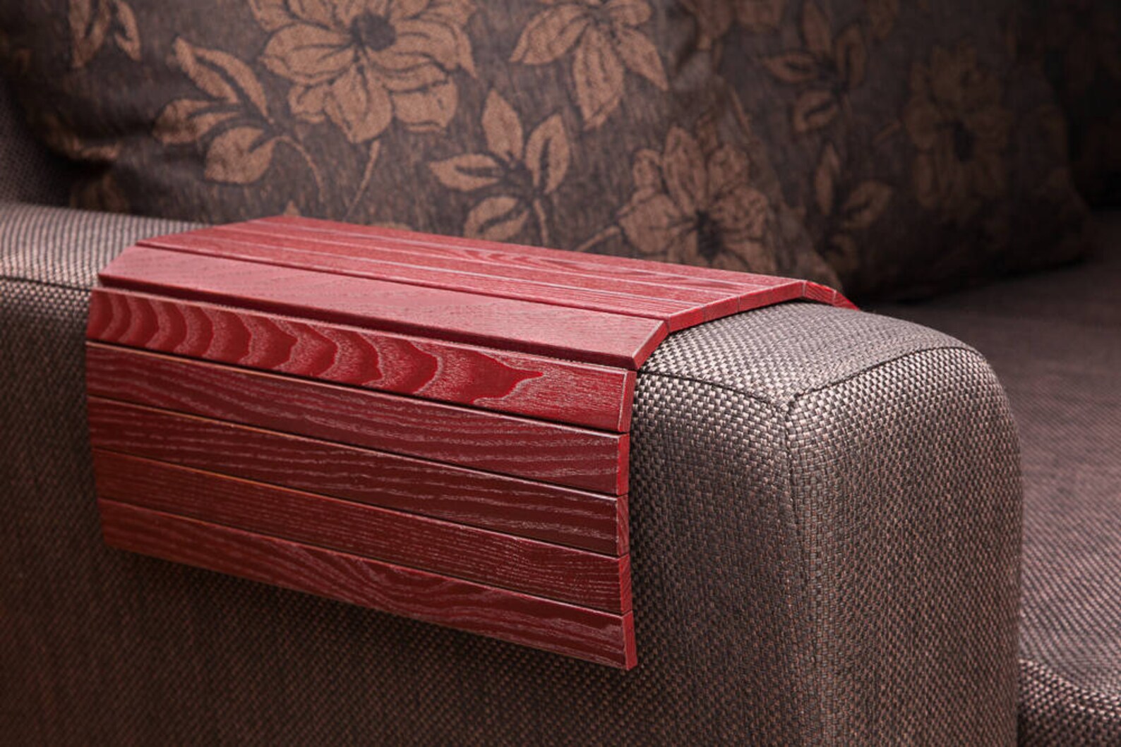 Sofa Tray Table WINE RED / Wood Table / Laptop Tray / Sofa Etsy
